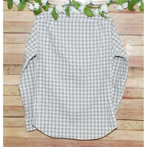 J.Crew Flex Washed Men's Long Sleeve Button Up Shirt Size S Olive Green Check - Picture 5 of 9